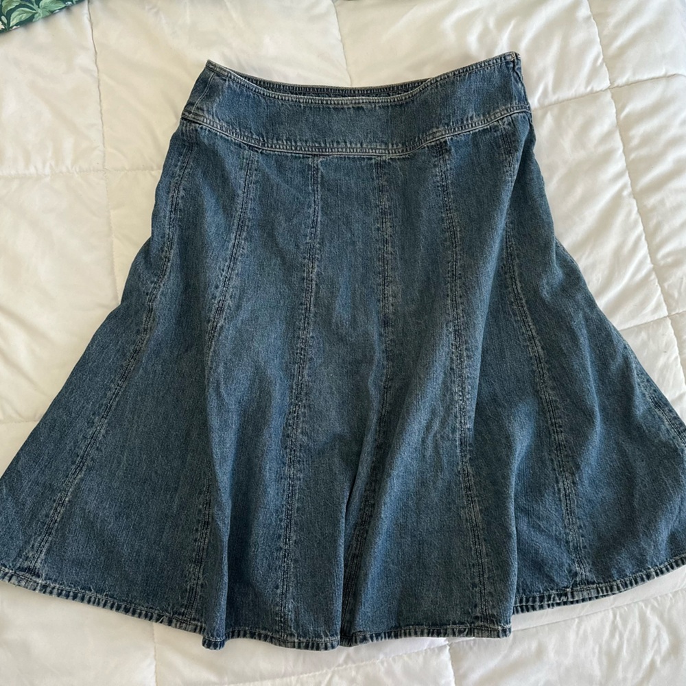 Vintage Jones New York Denim A-Line Boho Y2K Skirt